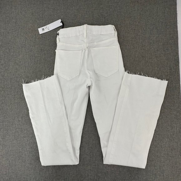 Joes Flawless High Waisted Jeans White Curvy Bootcut Waist 23" Flattering Sexy - Picture 12 of 16